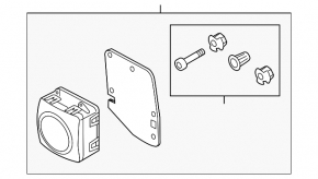 Right cruise radar for Audi A6 C7 12-18 with bracket