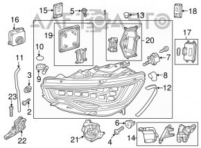 Ignition unit VW CC 13-17 rest led