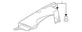 Right engine cover for Lexus IS250 IS300 IS350 06-13