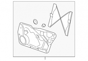 Front left window lifter with motor for VW Tiguan 2009-2018
