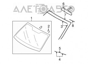 Subaru Outback Windshield 10-14 USA