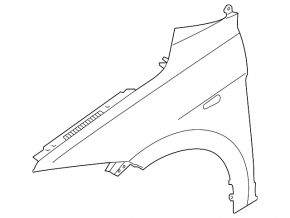 Front left wing Hyundai Elantra AD 17-18 prerest