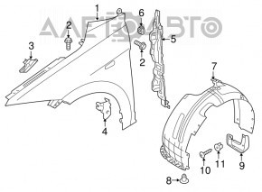 Front left wing Hyundai Elantra AD 17-18 prerest