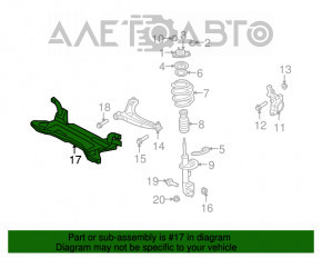 Jeep Compass 11-16 Front Subframe Rusty