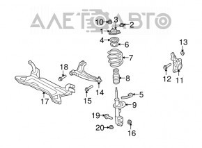 Jeep Compass 11-16 Front Subframe Rusty