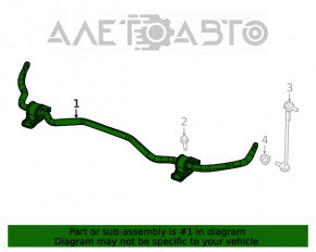 Jeep Cherokee KL 14-22 fwd 21mm front stabilizer bar
