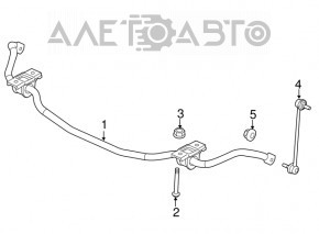 Jeep Cherokee KL 14-22 fwd 21mm front stabilizer bar