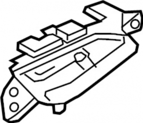 Door handle inner rear right Infiniti QX50 19-
