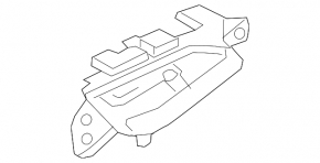 Door handle inner rear right Infiniti QX50 19-