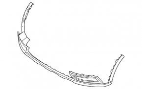 Hyundai Venue 20-25 Front Bumper Lip