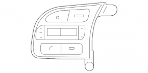 Left steering wheel controls for Kia Niro 17-19 HEV, PHEV