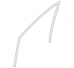 Front left glass seal for Mazda3 03-09