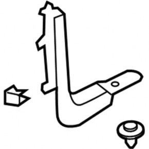 Front pillar trim lower left Ford Fusion mk5 17-20 gray, scratch