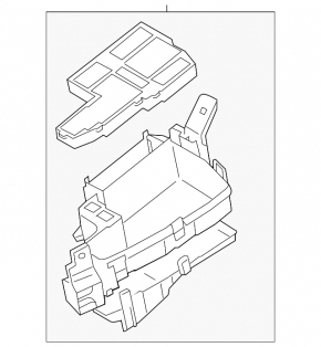 Mazda 6 18-21 underhood fuse box complete with housing, without cover