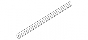 Inner door glass seal, front left, Mazda 6 14-17