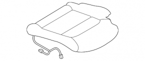 Rear row of seats 2nd row Mazda CX-5 17- black cloth, dry cleanable