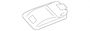 Ceiling light front left Jaguar F-Pace X761 17- gray