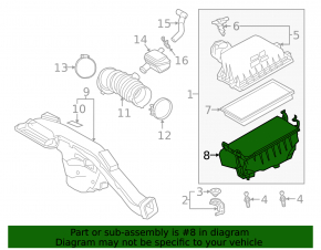 Air filter housing Lexus ES350 21- lower part