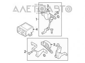 Body tilt sensor VW CC 08-17
