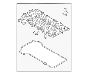Valve cover Hyundai Elantra 21- 2.0 G4NS