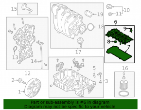 Valve cover Hyundai Elantra 21- 2.0 G4NS