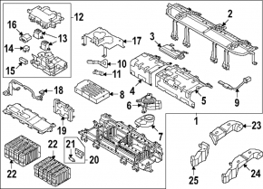 Hyundai Tucson 22-25 1.6T HEV Battery Cooling Duct