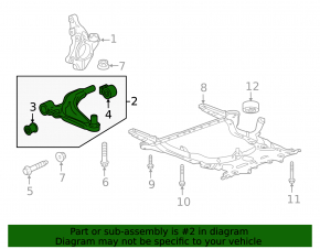 Lower control arm, front left, Chevrolet Cruze 16-