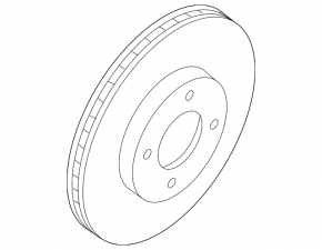 Brake disc front right Nissan Versa 1.8 10-12