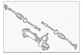 Steering rack Lexus ES350 07-12 GUR