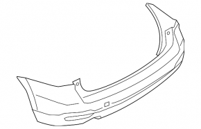 Bare rear bumper Subaru Forester 14-18 SJ