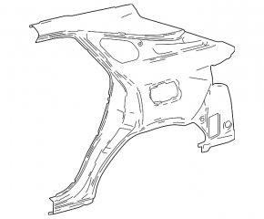 Rear left wing Lexus RX 23-25 Canada built