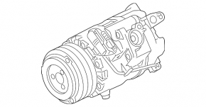 BMW 7 F01 11-15 N54 Air Conditioning Compressor