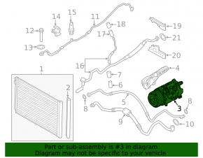 BMW 7 F01 11-15 N54 Air Conditioning Compressor