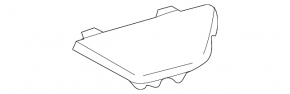 Arch trim trim right RX300 RX330 RX350 RX400h 04-09 black, scratches
