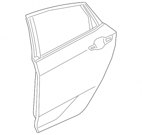 Door bare rear left Honda Civic X FC 16-21 4d