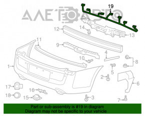 Wiring rear bumper Chrysler 300 11-14 prerest