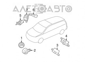 Jeep Compass 17- Hood Switch