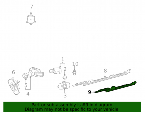 Bracket for the foot-operated trunk lid opening sensor for the Lexus NX 22-25