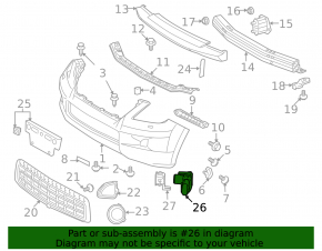 Parking light front outer Toyota Sequoia 08-14 without ring
