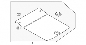 Audi A4 B9 19-25 trunk floor, black