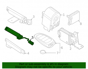 Antenna Keyless Hyundai Sonata 20-23 rear
