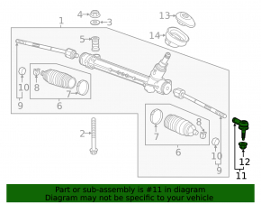 Steering tip right Buick Encore 13-19