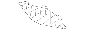 Left front bumper grille for Mercedes C-class W205 19-21 with parking sensors