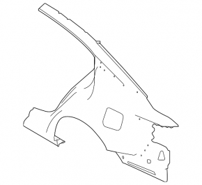 Quarter wing rear left Nissan Altima 19-24