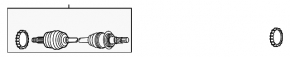 Right rear axle shaft for Mazda CX-7 06-12