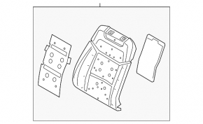 Heated driver's seat backrest for Ford Explorer 21-23