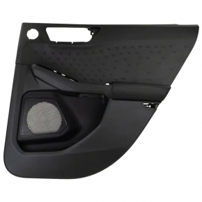 Rear right door panel for Ford Escape MK4 20-22, under the tweeter, black with a black plastic insert, black plastic armrest, with a handle, scratched