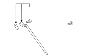 Right tailgate shock absorber for Mazda CX-9 16-21 (simple)