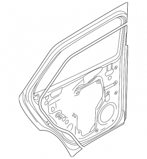 Rear left door assembly for Volkswagen ID.4 23-25