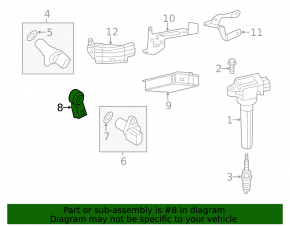 Knock sensor for Mitsubishi Eclipse Cross 18-26 1.5